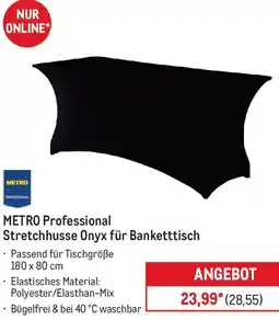 METRO METRO Professional Stretchhusse Onyx für Banketttisch Angebot
