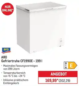 METRO ARO Gefriertruhe CF1990E - 199 l Angebot