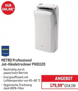 METRO METRO Professional Jet-Händetrockner PHD1120 Angebot