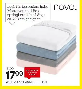 Novel jersey-spannbetttuch „florenz“