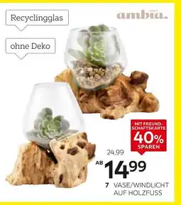 XXXLutz Ambia home vase/windlicht auf holzfuß Angebot
