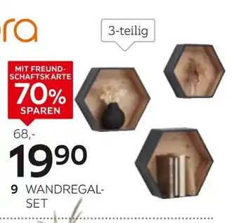 Xora wandregalset 3-teilig