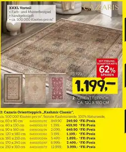 XXXLutz Cazaris orientteppich „kashmir classic“ ca. 60 x 90 cm Angebot