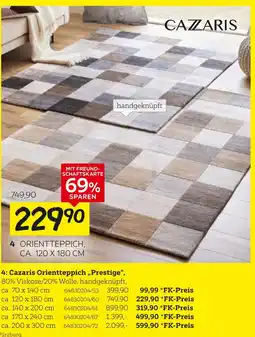 XXXLutz Cazaris orientteppich „prestige“ ca. 70 x 140 cm Angebot