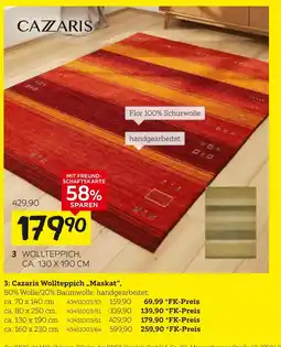 XXXLutz Cazaris wollteppich „maskat“, ca. 70 x 140 cm Angebot