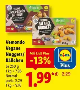 Lidl Vemondo vegane linsen-gemüse bällchen Angebot