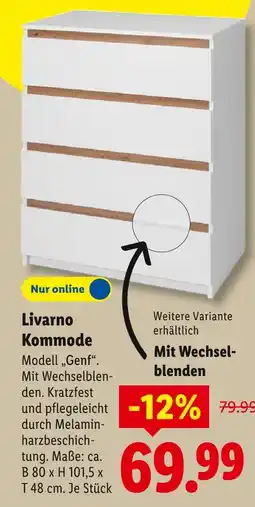 Lidl Livarno kommode modell genf Angebot