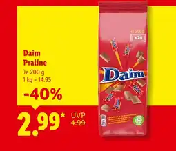 Lidl Daim praline Angebot