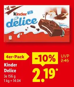 Lidl Kinder delice Angebot