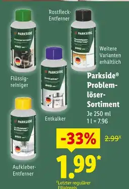 Lidl Parkside flüssigreiniger Angebot