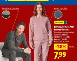 Lidl Esmara frottee-pyjama damen Angebot