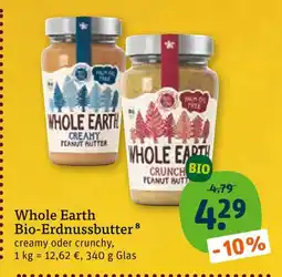 tegut Whole earth bio-erdnussbutter creamy Angebot