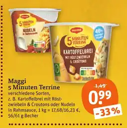 tegut Maggi 5 minuten terrine kartoffelbrei mit röstzwiebeln & croutons Angebot