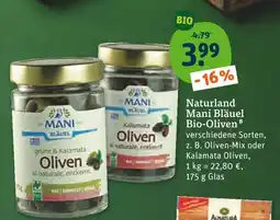 tegut Mani bläuel bio-oliven Angebot