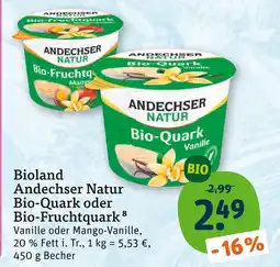 tegut Andechser natur bio-quark vanille Angebot