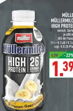 Marktkauf Müllermilch high protein bananen-geschmack Angebot