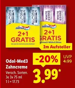 Lidl Odol-med3 zahncreme Angebot