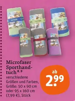 tegut Microfaser sporthandtuch Angebot