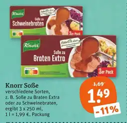 tegut Knorr soße zu braten extra Angebot