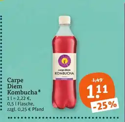tegut Carpe diem kombucha classic Angebot