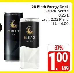 Marktkauf 28 black energy drink acai Angebot