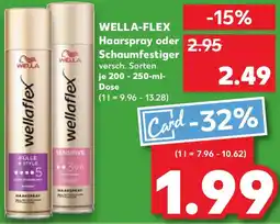 Kaufland WELLA-FLEX Haarspray oder Schaumfestiger Angebot