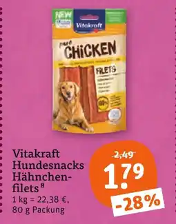 tegut Vitakraft hundesnacks hähnchenfilets Angebot