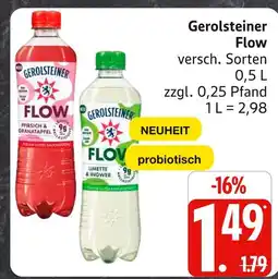 Marktkauf Gerolsteiner flow pfirsich & granatapfel Angebot