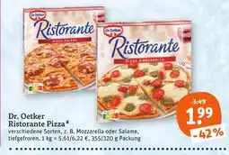tegut Dr. oetker ristorante pizza mozzarella Angebot
