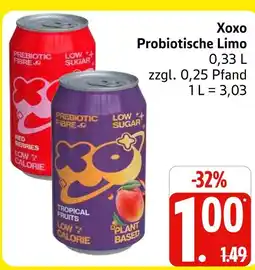 Marktkauf Xoxo probiotische limo red berries Angebot