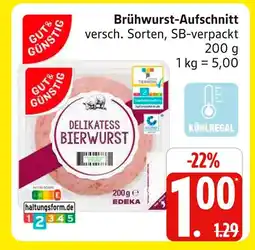 Marktkauf Gut & günstig brühwurst-aufschnitt Angebot