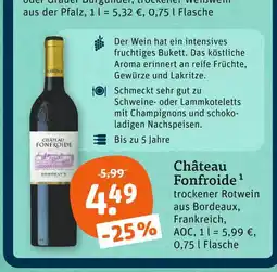 tegut Château fonfroide trockener rotwein Angebot
