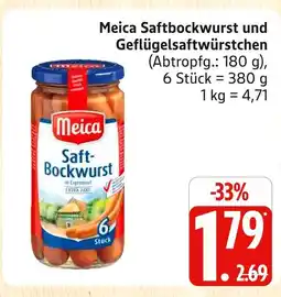 Marktkauf Meica saftbockwurst Angebot