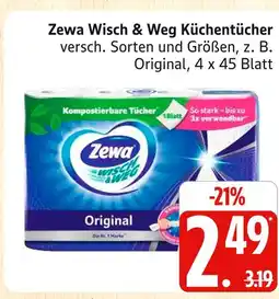 Marktkauf Zewa wisch & weg küchentücher Angebot