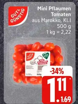 Edeka Gut & günstig mini pflaumen tomaten Angebot