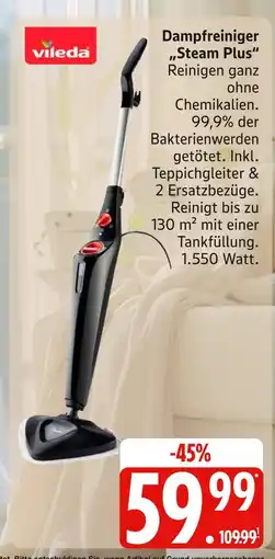 Marktkauf Vileda dampfreiniger steam plus Angebot