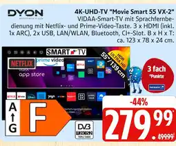 Marktkauf Dyon 4k-uhd-tv movie smart 55 vx-2 Angebot
