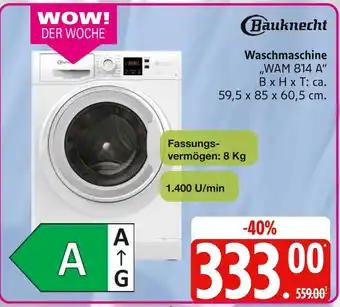 Marktkauf Bauknecht waschmaschine wam 814 a Angebot