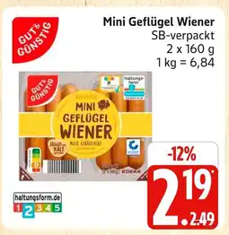 Marktkauf Gut & günstig mini geflügel wiener Angebot