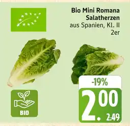 Marktkauf Bio mini romana salatherzen Angebot