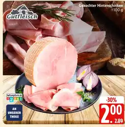 Marktkauf Gutfleisch gekochter hinterschinken Angebot
