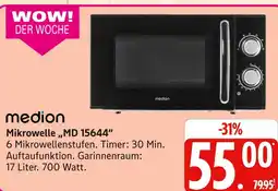 Marktkauf Medion mikrowelle md 15644 Angebot
