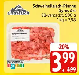 Marktkauf Gutfleisch schweinefleisch-pfanne gyros art Angebot