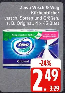 Edeka Zewa wisch & weg küchentücher Angebot