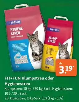 Fressnapf FIT+FUN Klumpstreu oder Hygienestreu Angebot