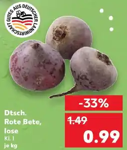 Kaufland Dtsch. Rote Bete, lose Angebot