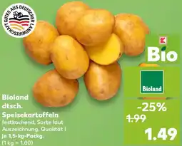 Kaufland Bioland dtsch. Speisekartoffeln Angebot