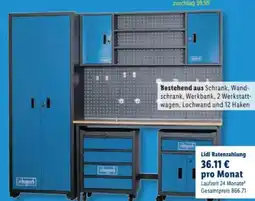 Lidl Scheppach Werkstattmodulsystem GWS08 Angebot