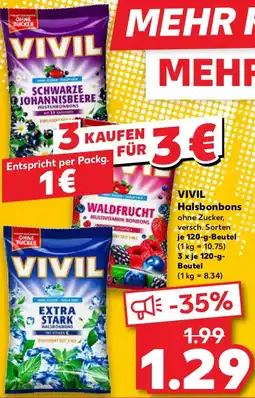 Kaufland VIVIL Halsbonbons Angebot