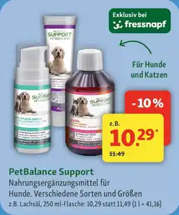 Fressnapf PetBalance Support Angebot